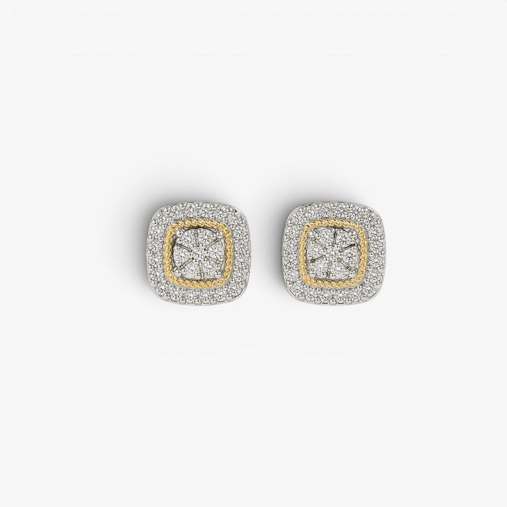 Double Halo | Stud Earrings for Men