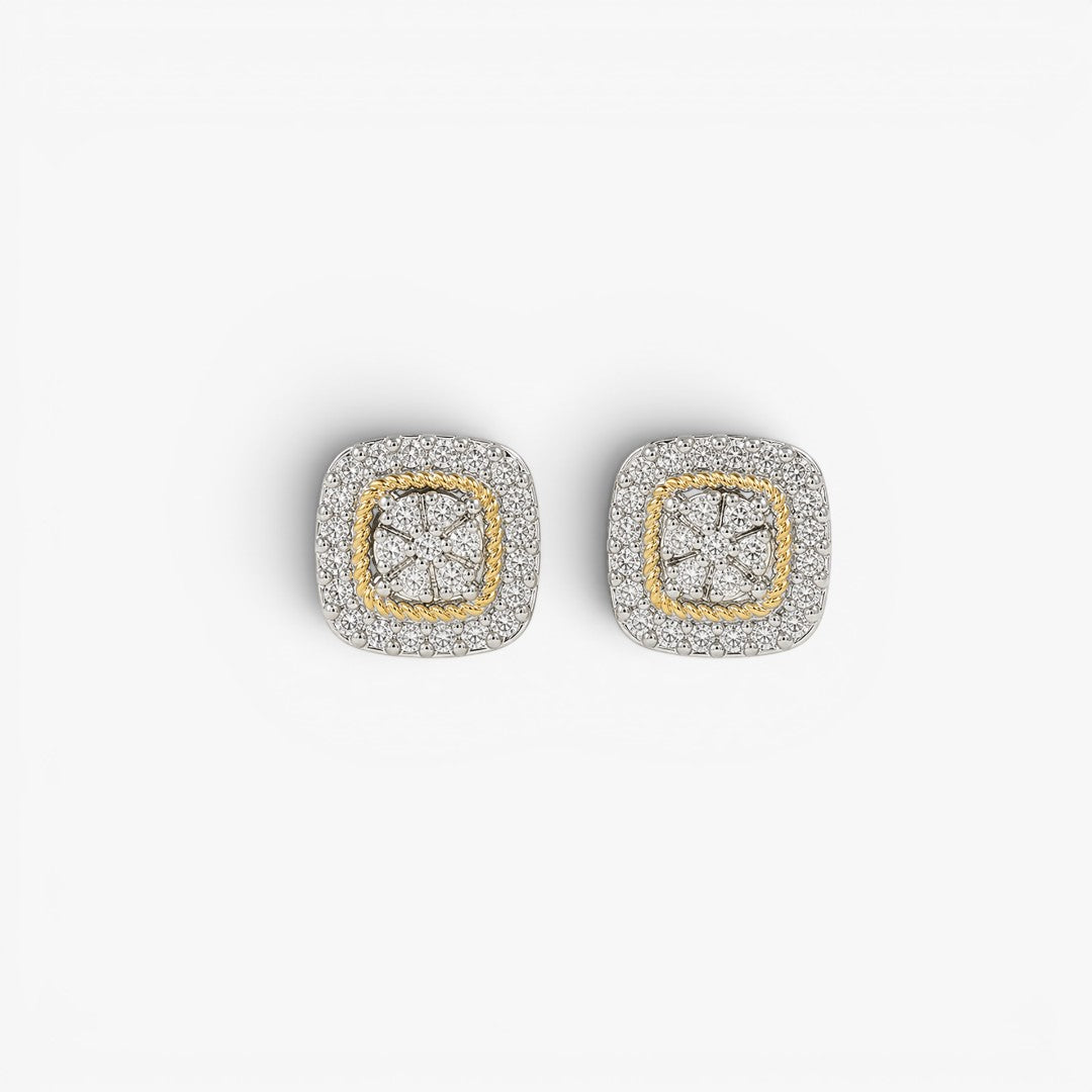Double Halo | Örhängen (studs) för herr