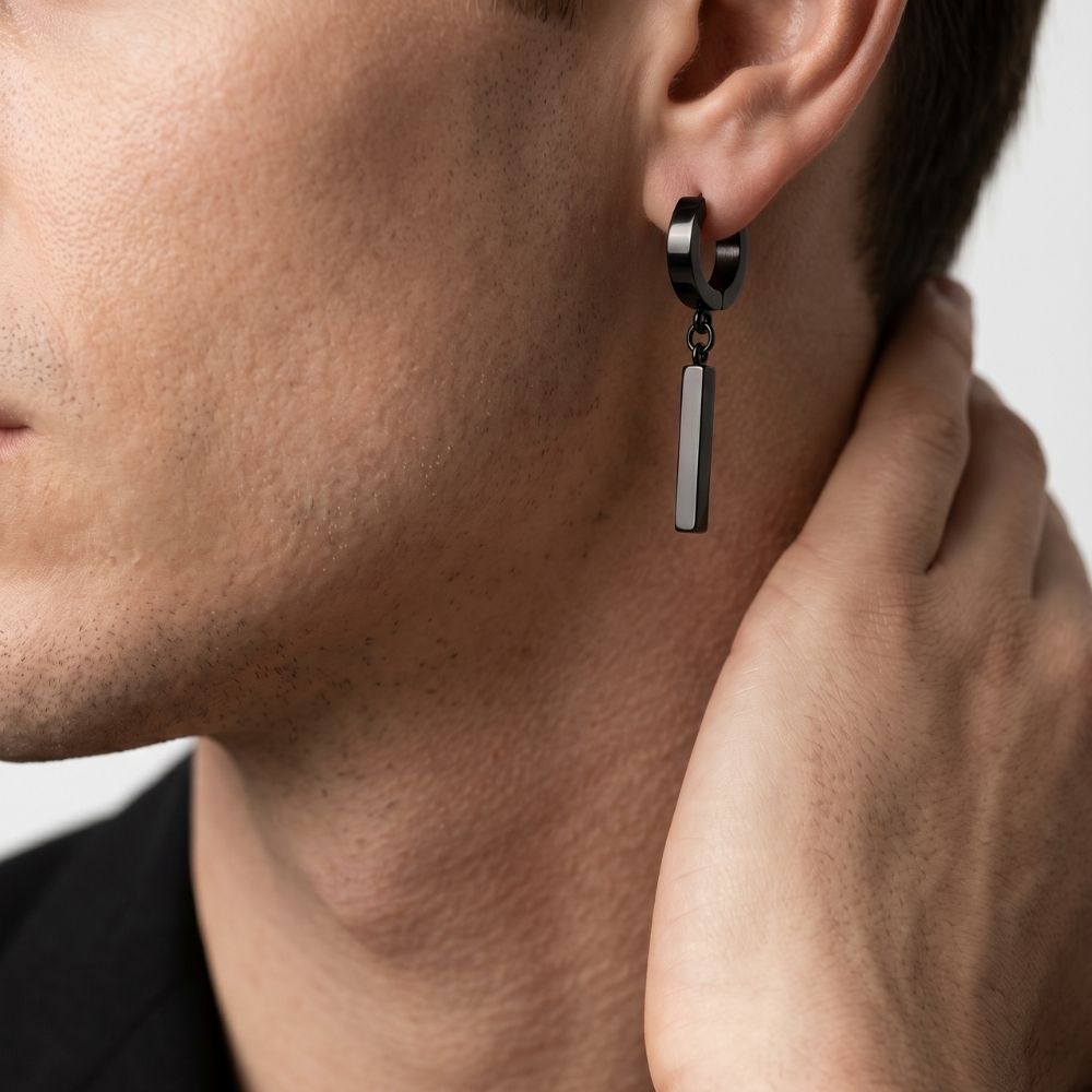 Drop | Boucles d’Oreilles Créoles Homme