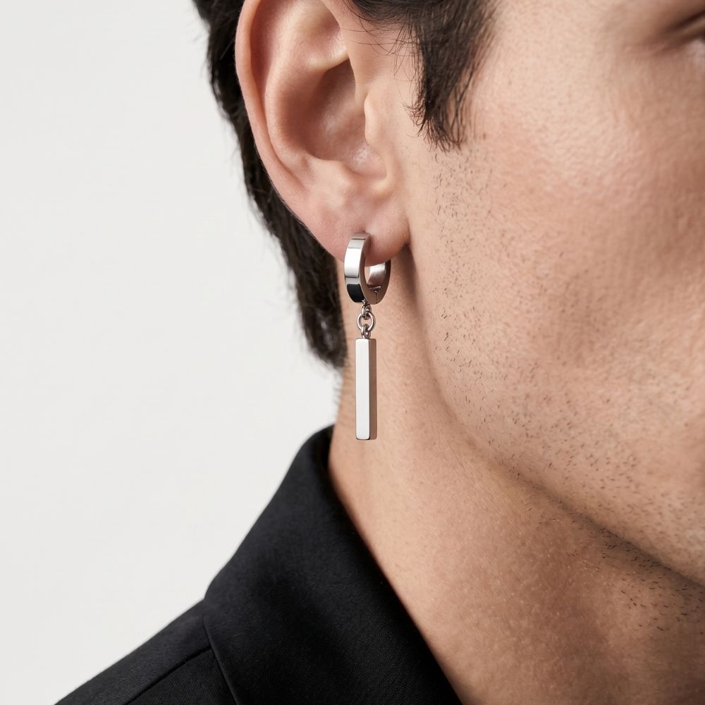 Drop | Boucles d’Oreilles Créoles Homme