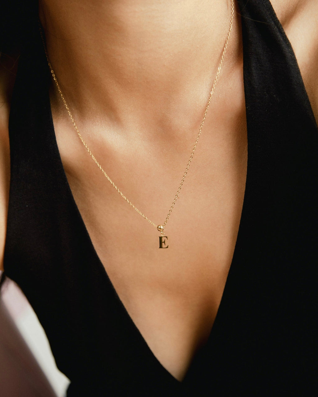 Pendentif Initiale E Classique en Or