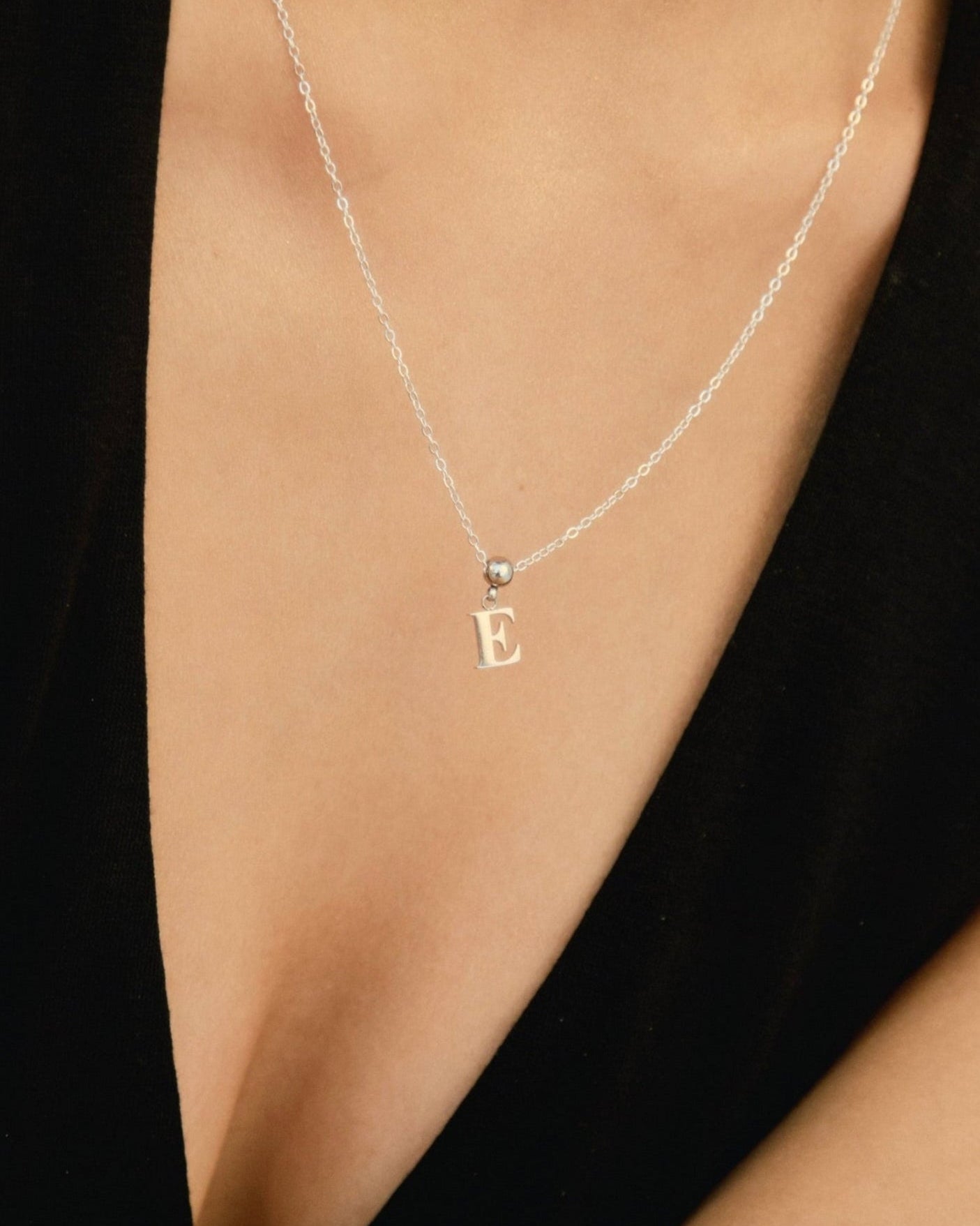 Pendentif Initiale G Classique en Argent