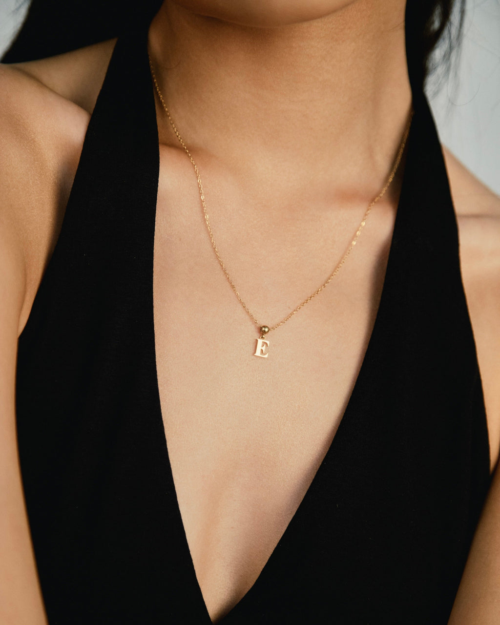Pendentif Initiale E Classique en Or