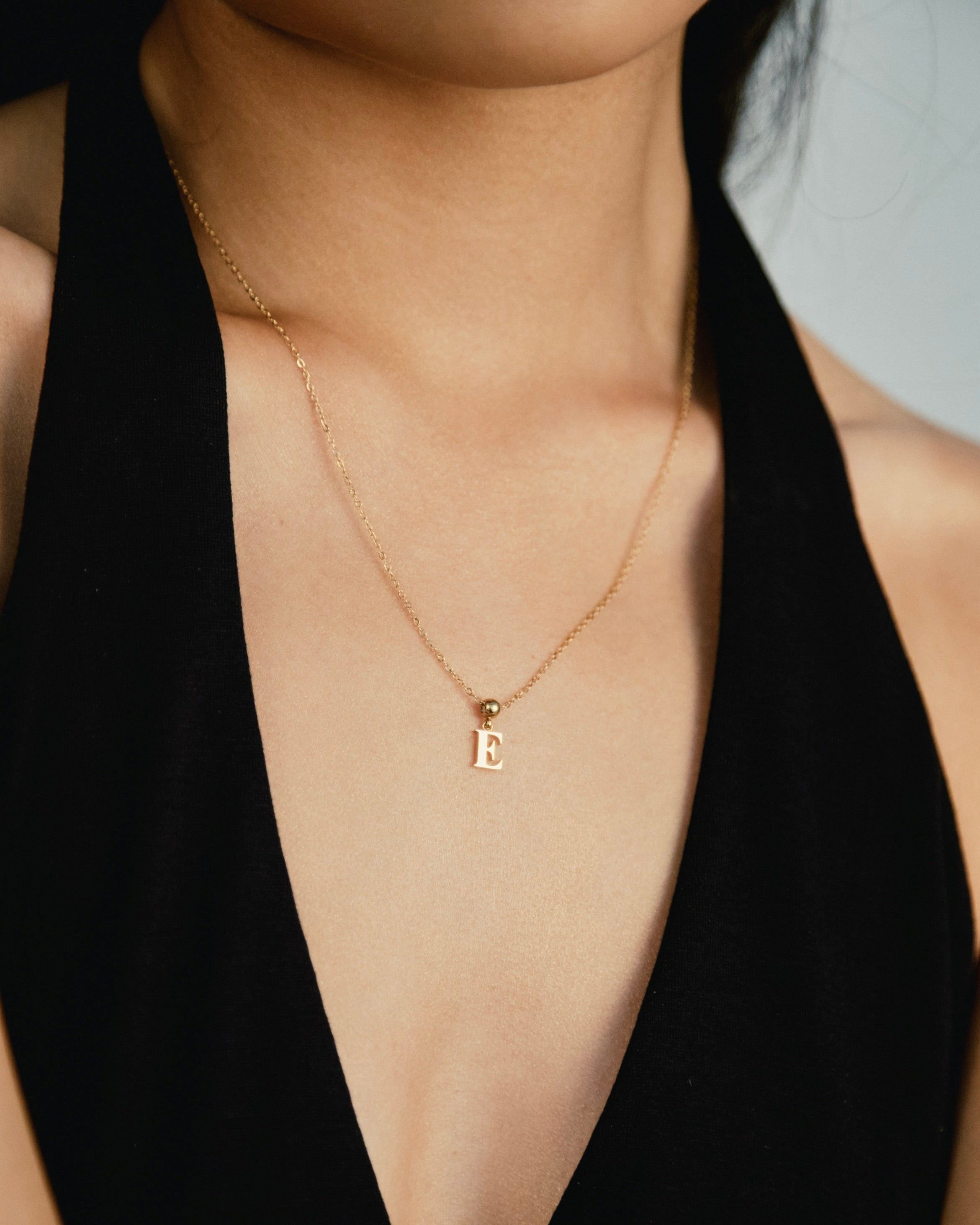 Pendentif Initiale E Classique en Or