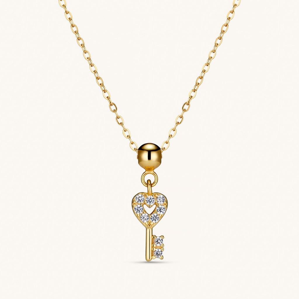 Pendentif Clé Éternelle en Or