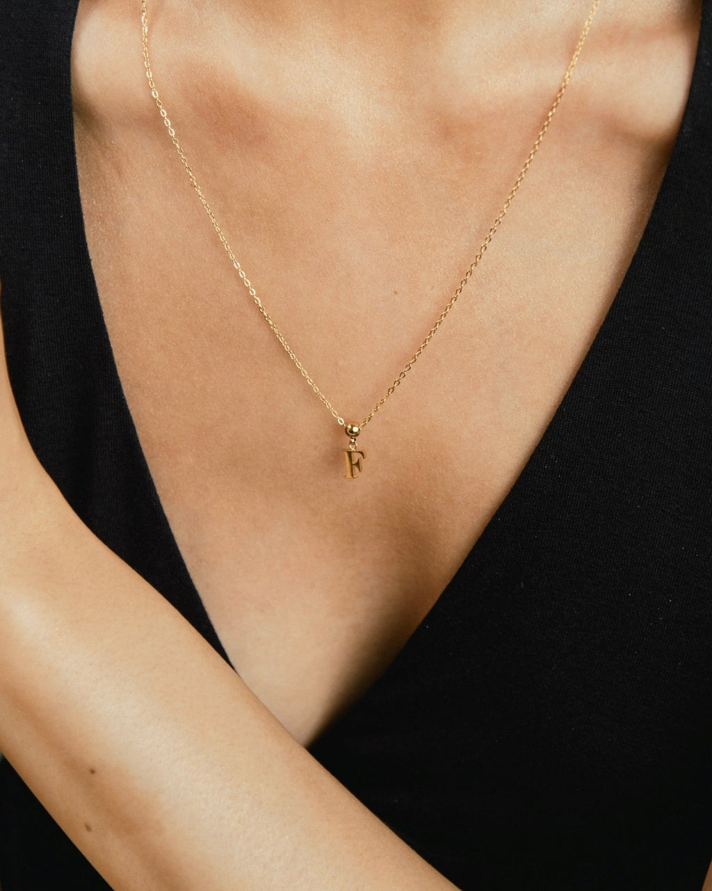 Pendentif Initiale F Classique en Or