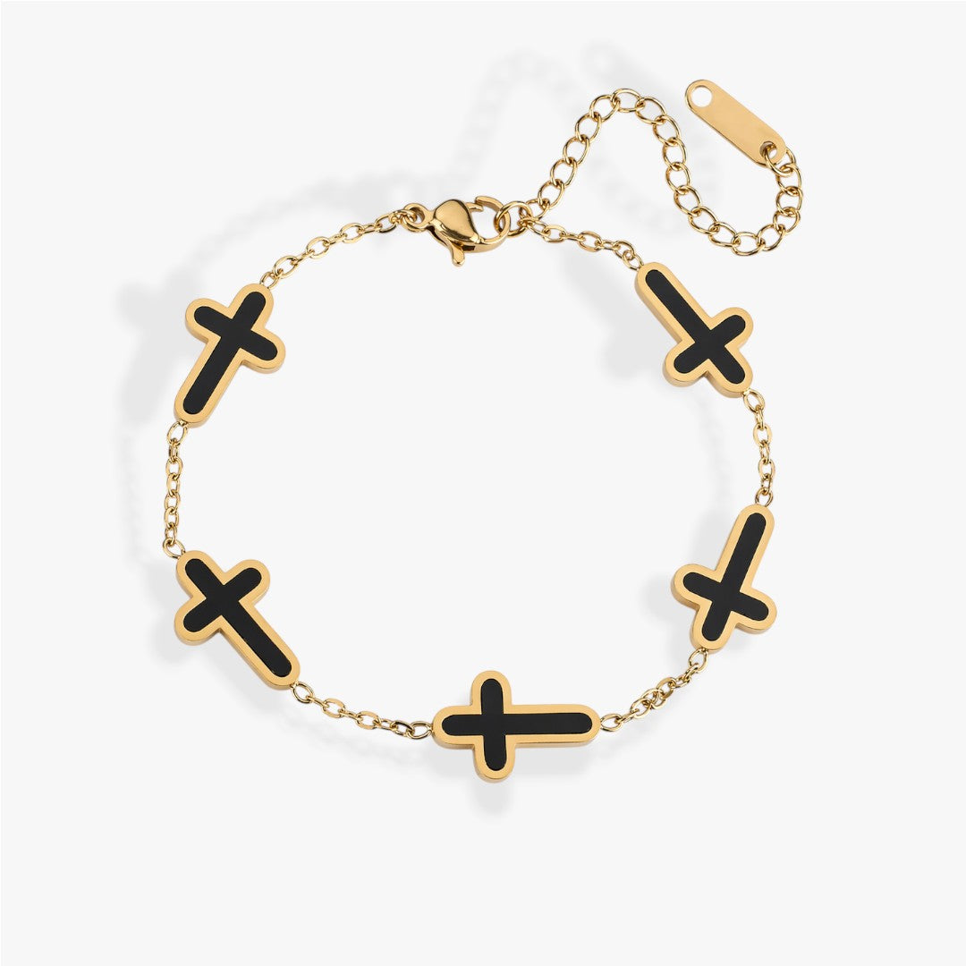 Faith | Bracelet Croix Chaîne Homme