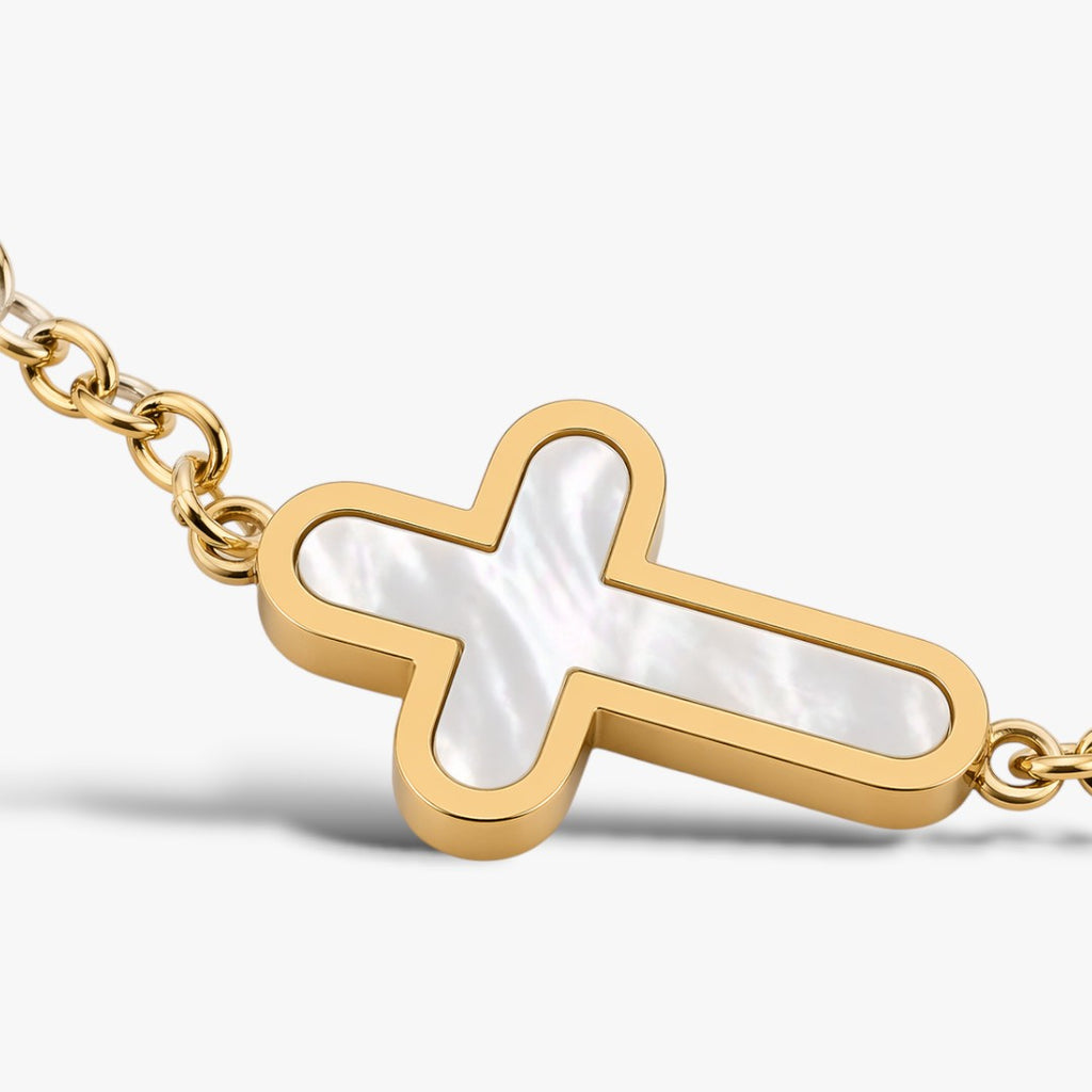 Faith | Pulsera Cadena Cruz Hombre
