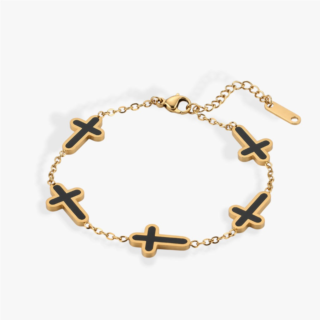 Faith | Pulsera Cadena Cruz Hombre