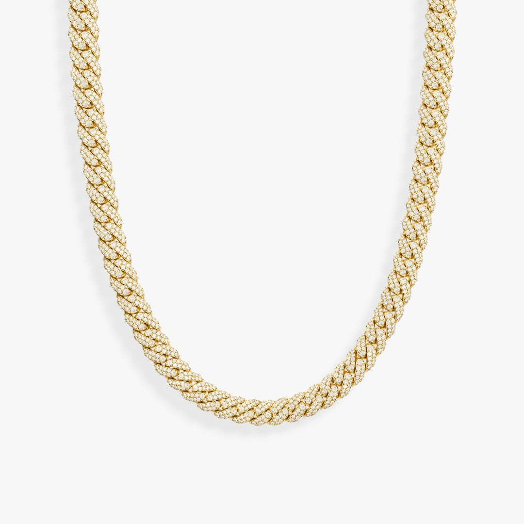 Flood | Collier Chaîne Cuban Zircon Maillons Ronds Homme