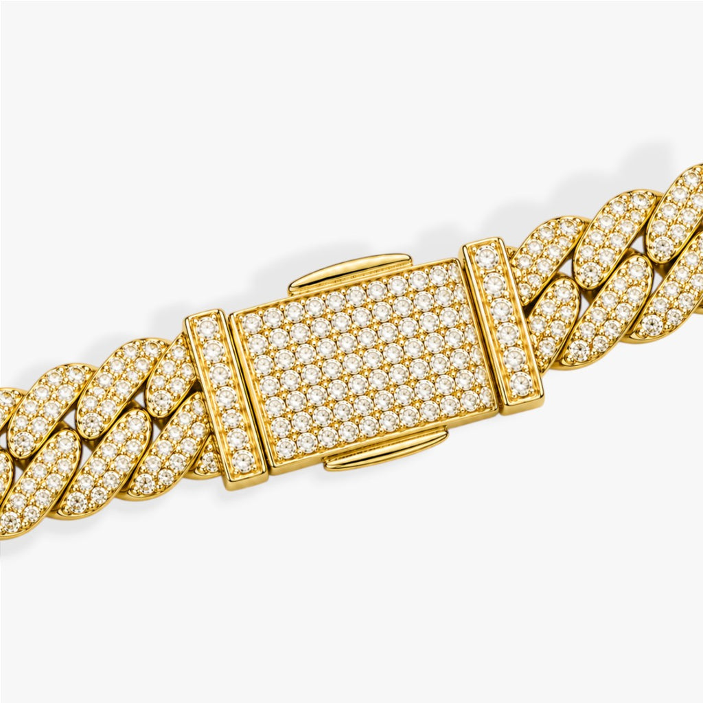 Flood | Men's Cuban Zircon Necklace Round Links