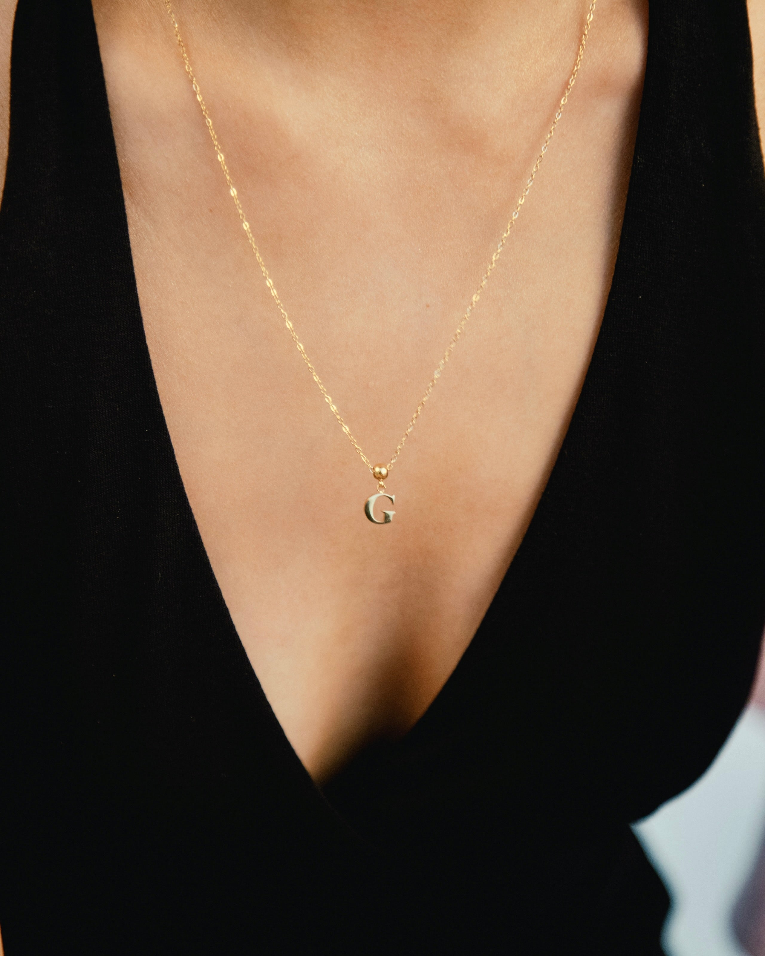 Pendentif Initiale G Classique en Or