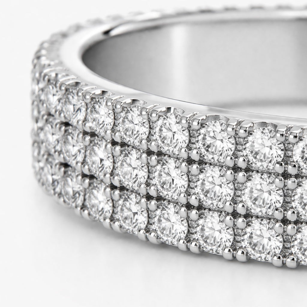 Glow | Bague Anneau Zircon Homme