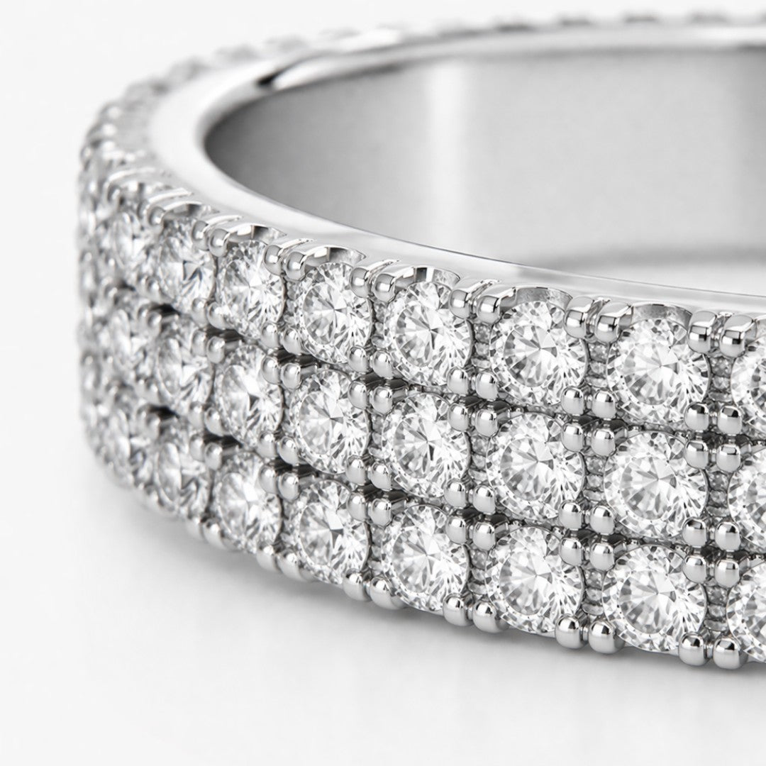 Glow | Bague Anneau Zircon Homme