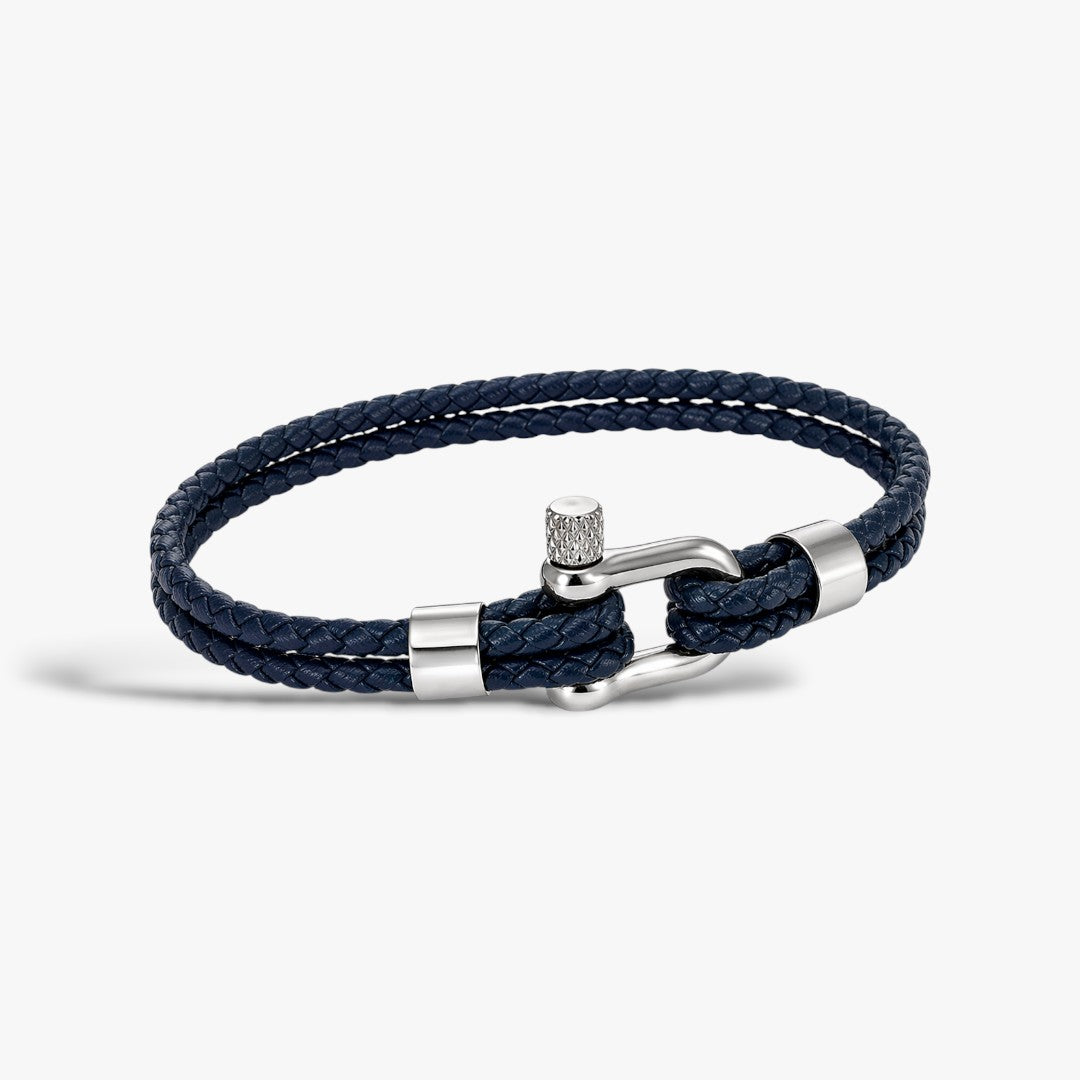 Harbor | Herren Lederarmband Geflochten
