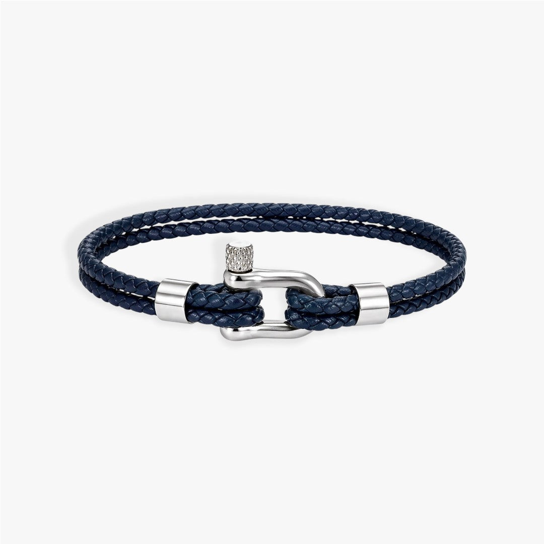 Harbor | Herren Lederarmband Geflochten