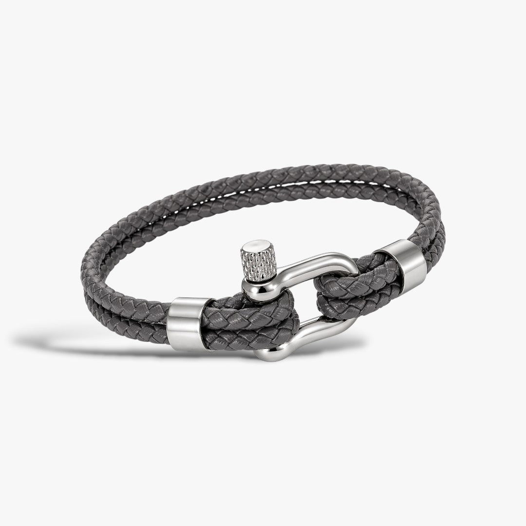 Harbor | Bracelet Cuir Tressé Homme