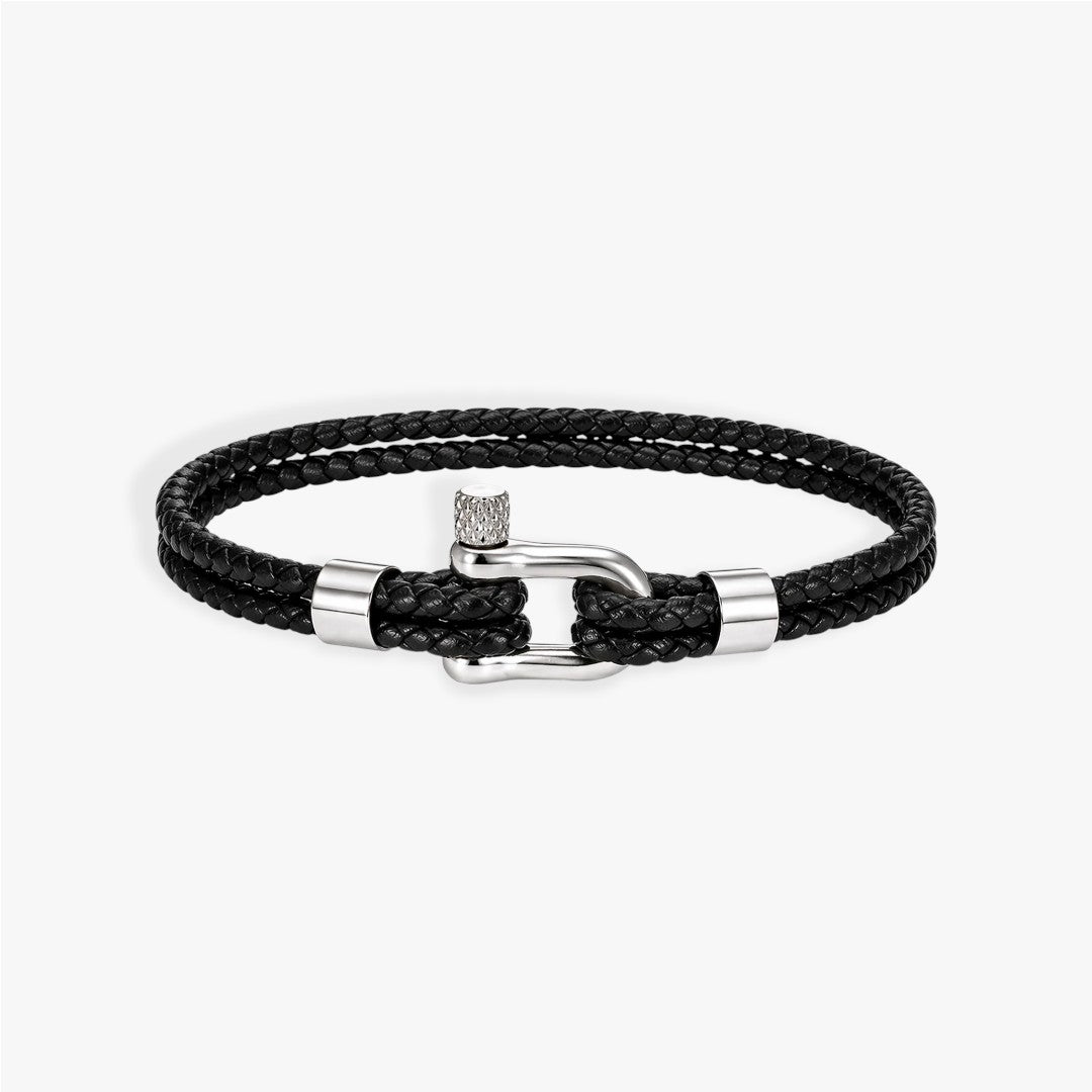 Harbor | Herren Lederarmband Geflochten