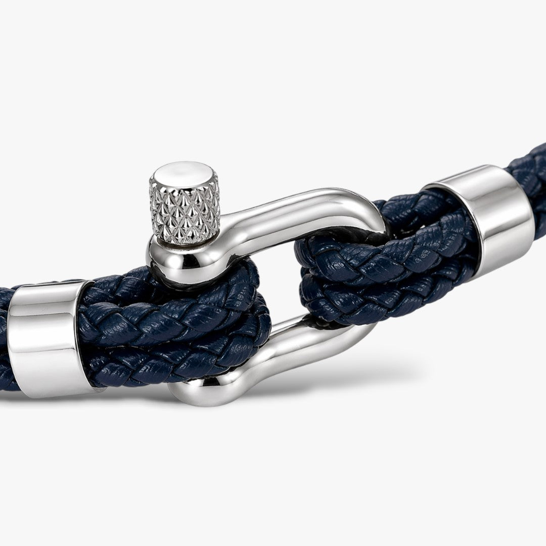 Harbor | Herren Lederarmband Geflochten