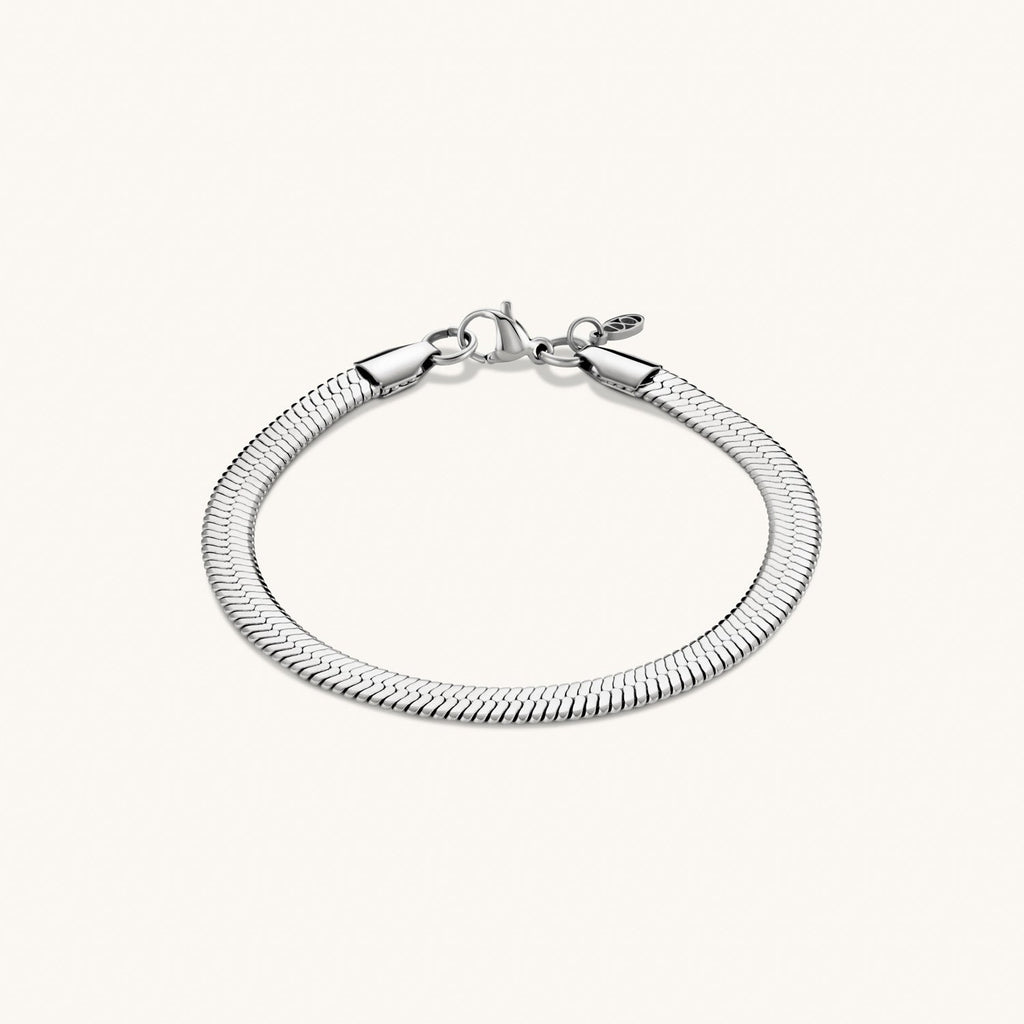 Bracelet Chaîne Épi en Argent