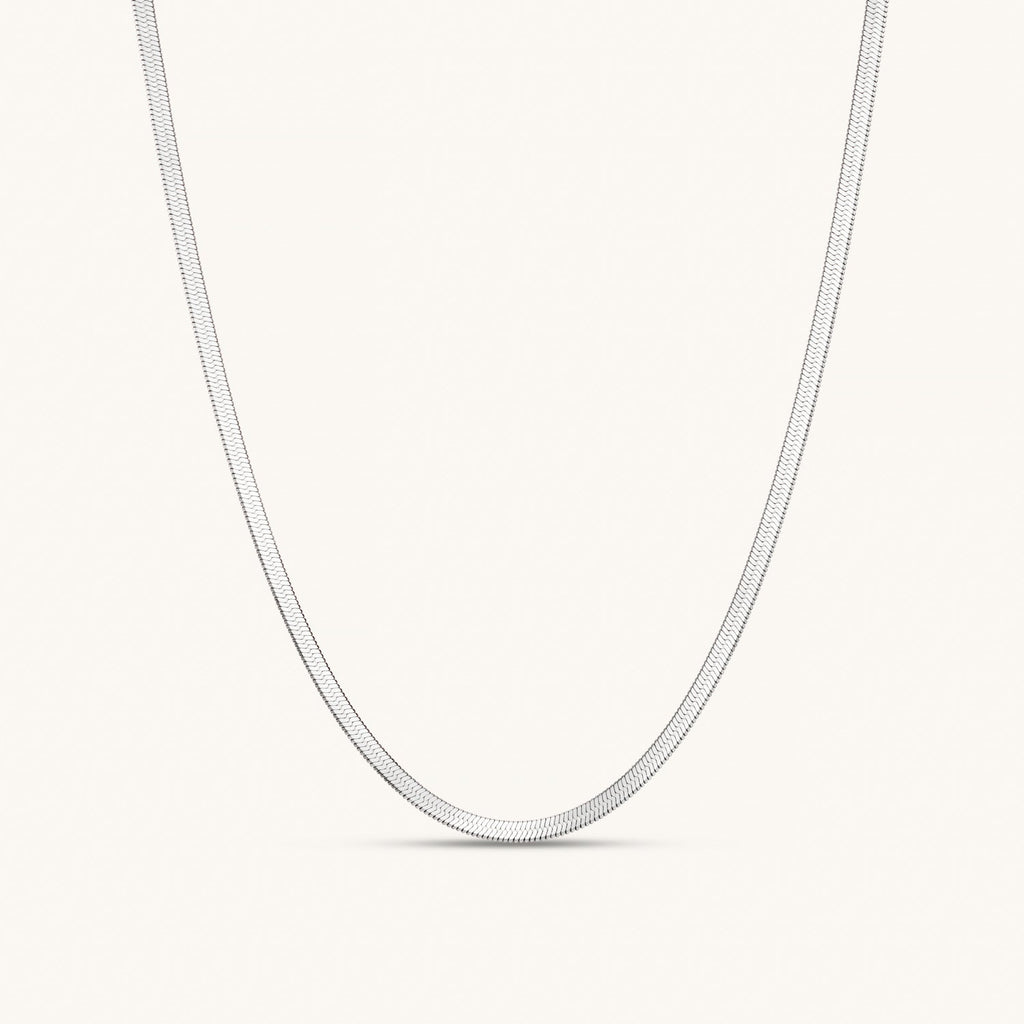 Collier Maille Serpent Fine en Argent