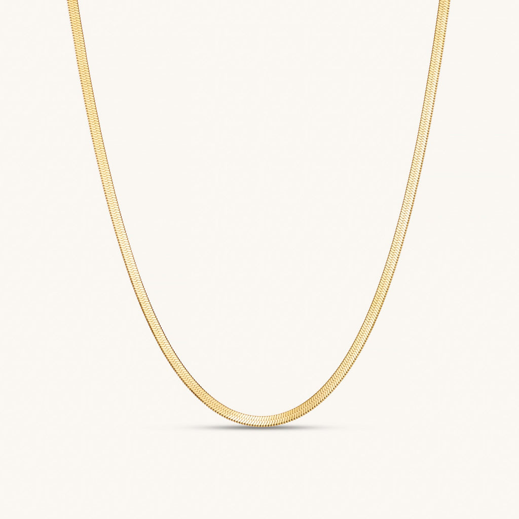 Collier Maille Serpent Fine en Or