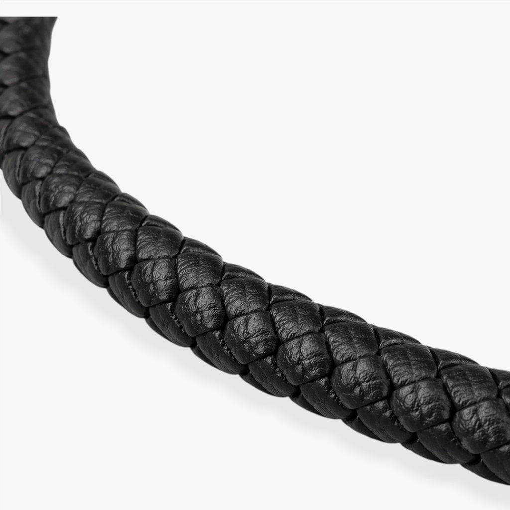 Horizon | Bracelet Cuir Tressé Homme