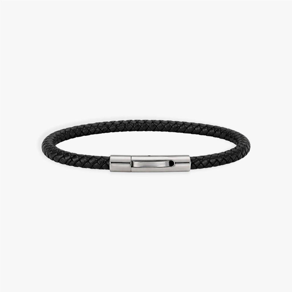 Horizon | Bracelet Cuir Tressé Homme