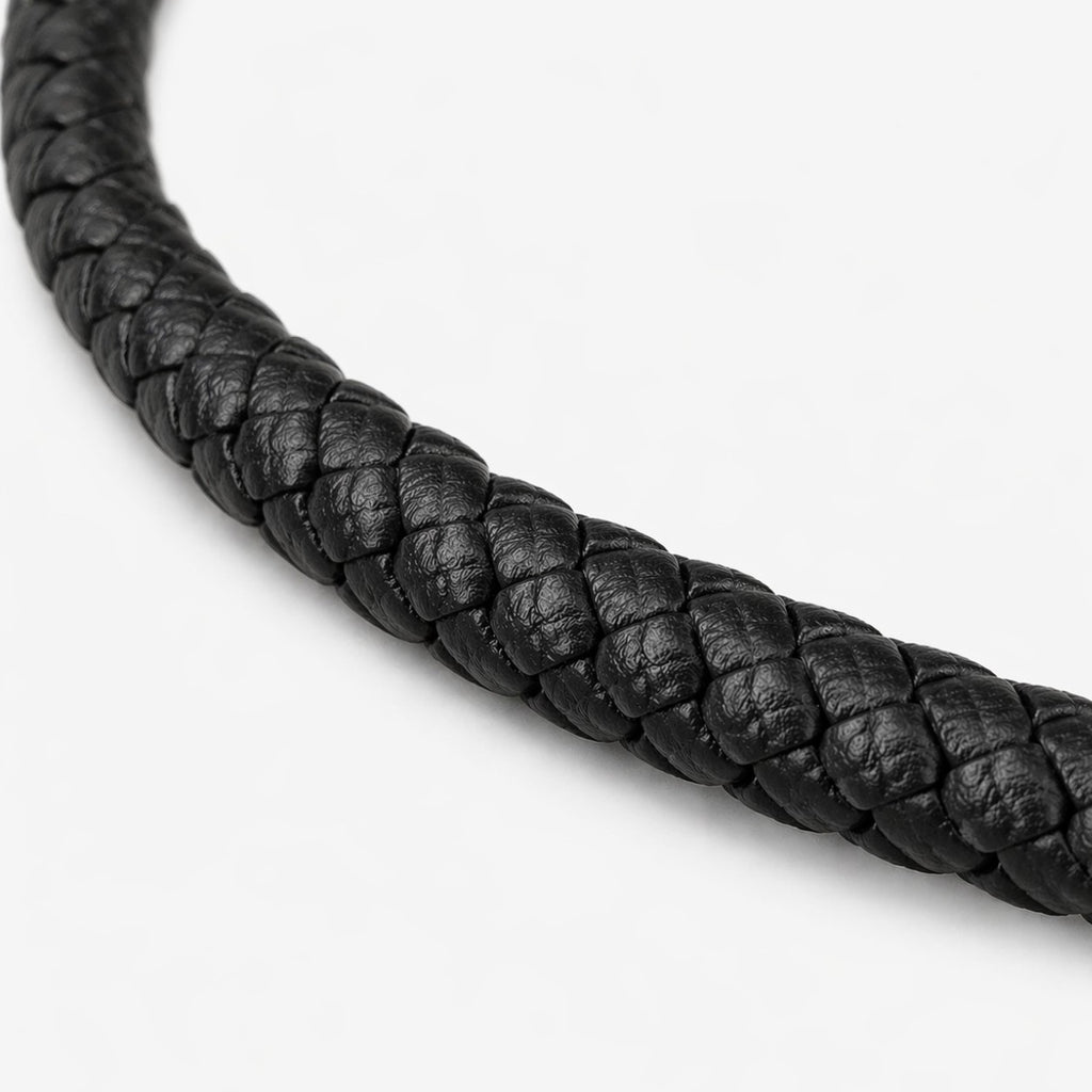 Horizon | Bracelet Cuir Tressé Homme