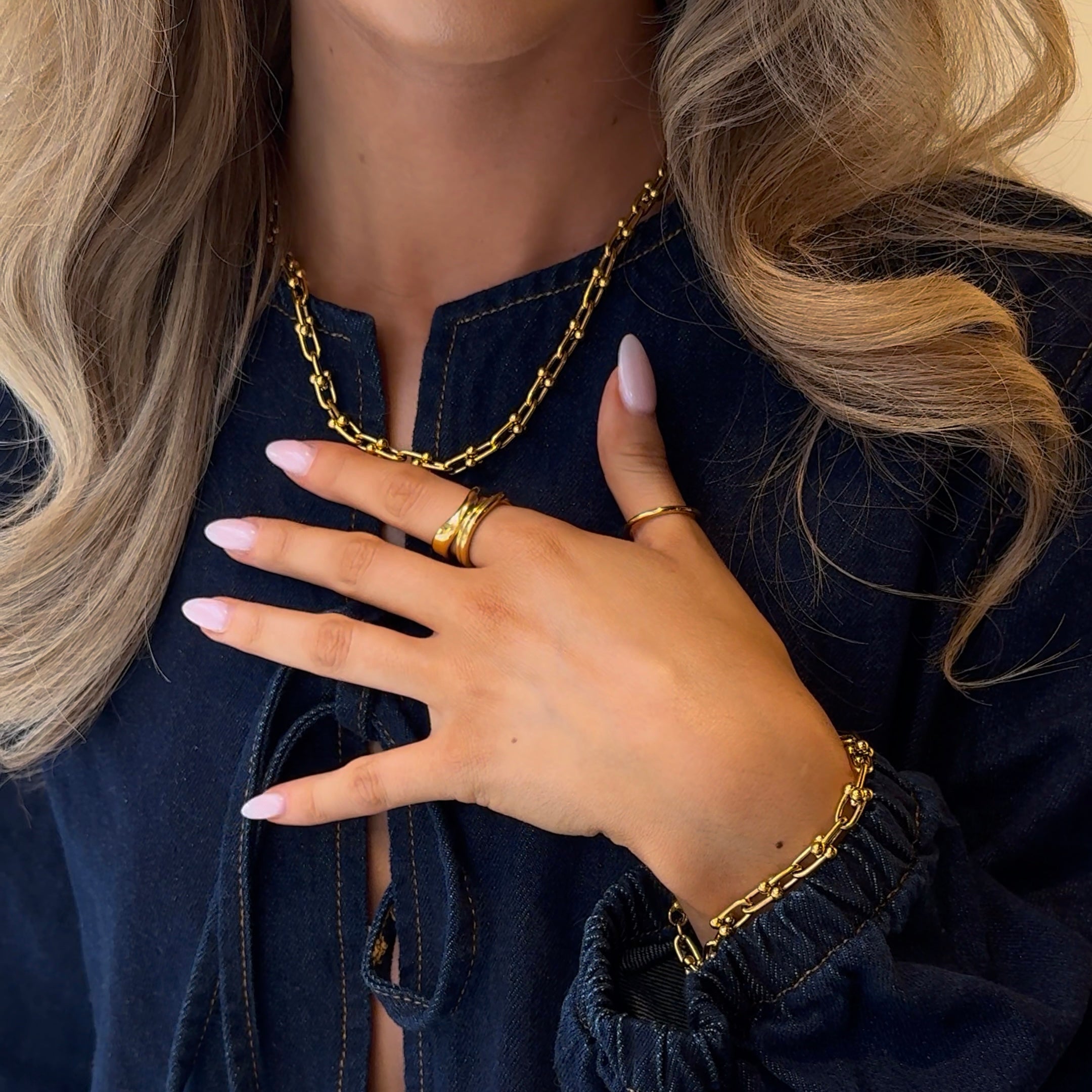 Parure Collier & Bracelet Allure en Or