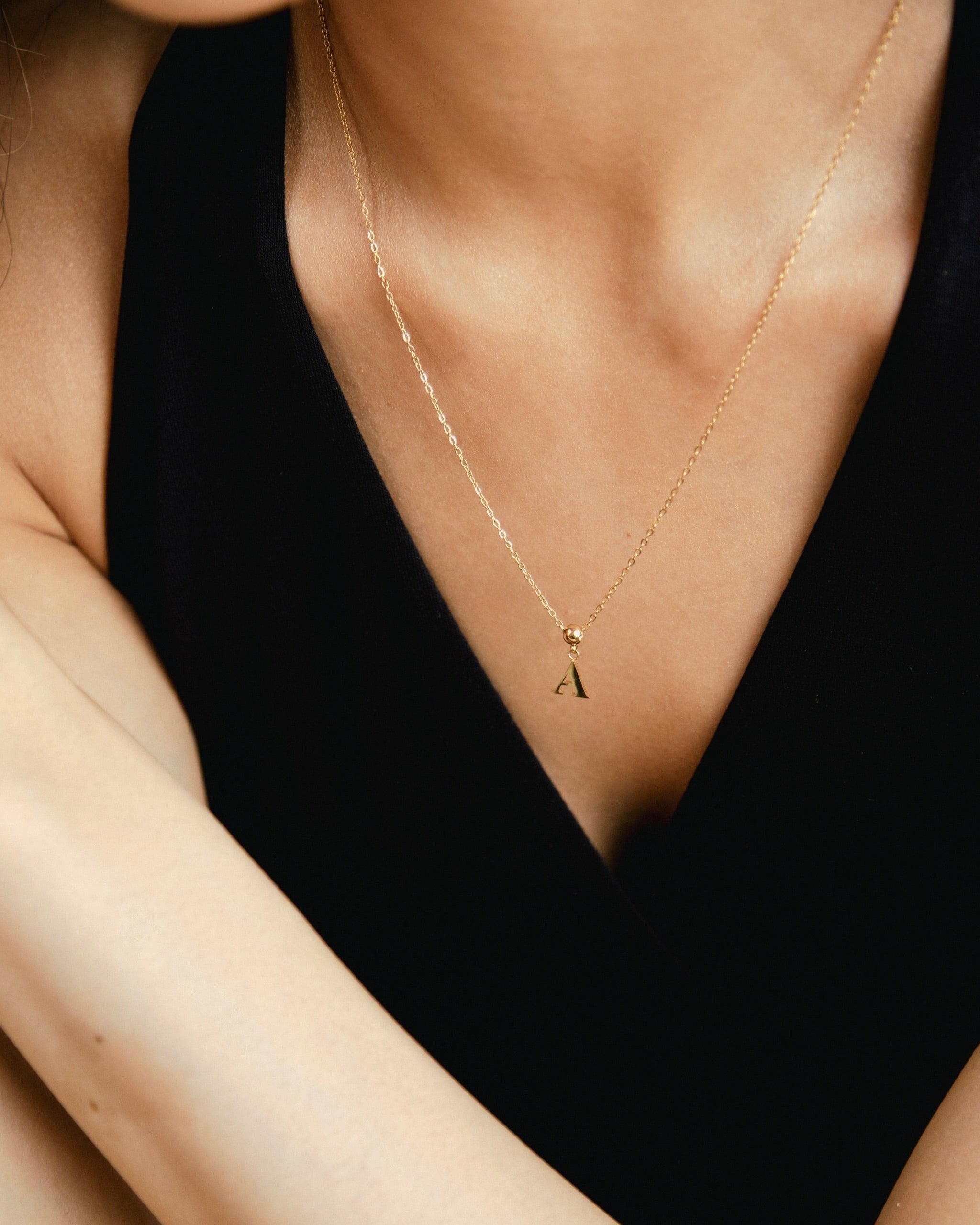 Pendentif Initiale A Classique en Or
