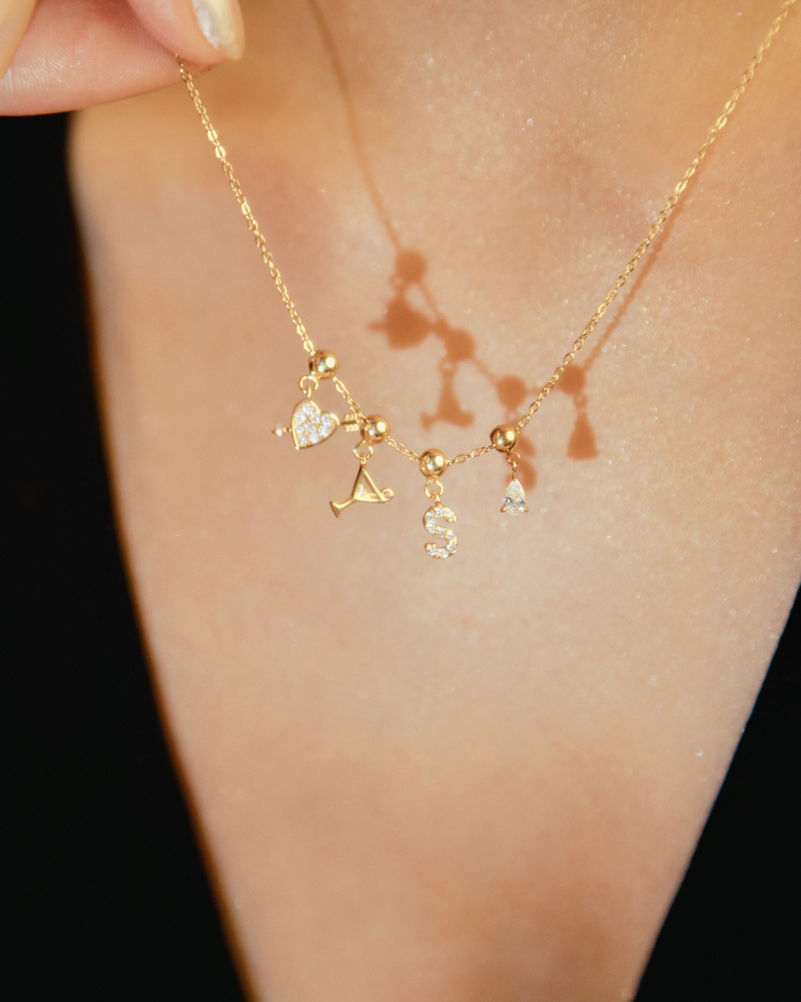 Pendentif Cœur & Flèche en Or