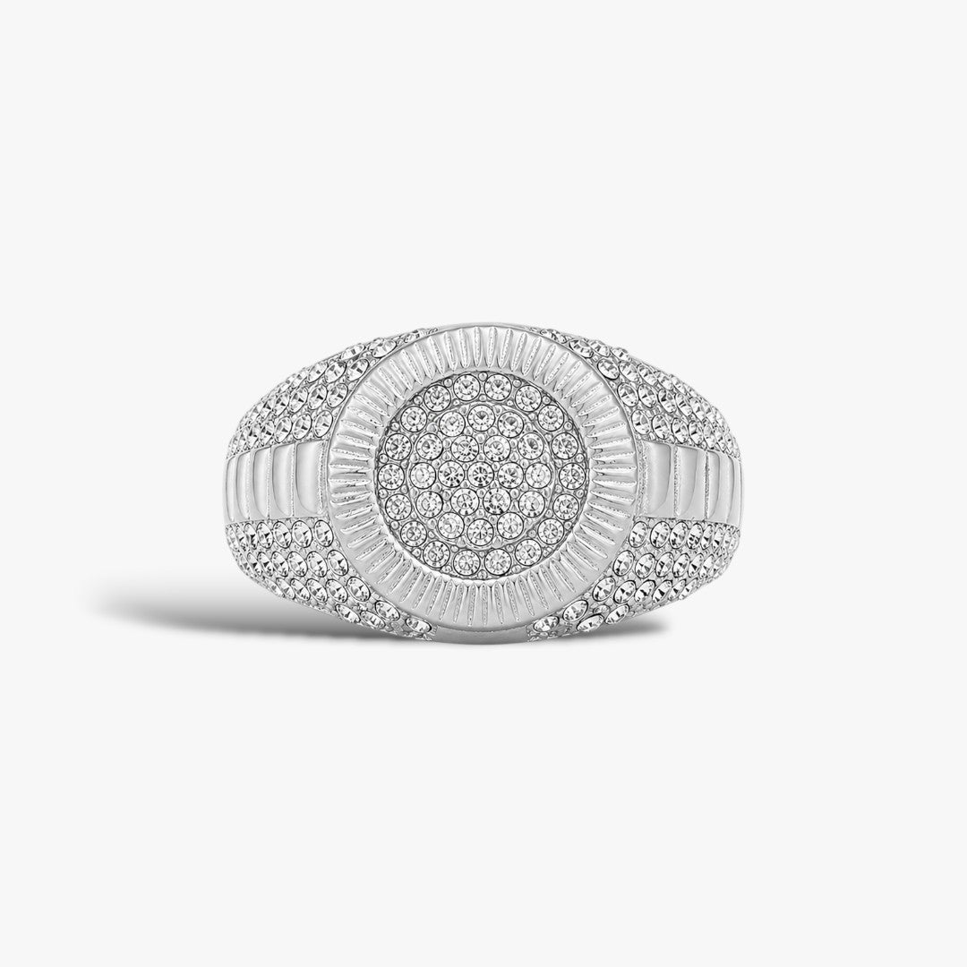 Imperium | Bague Chevalière Zircon Homme