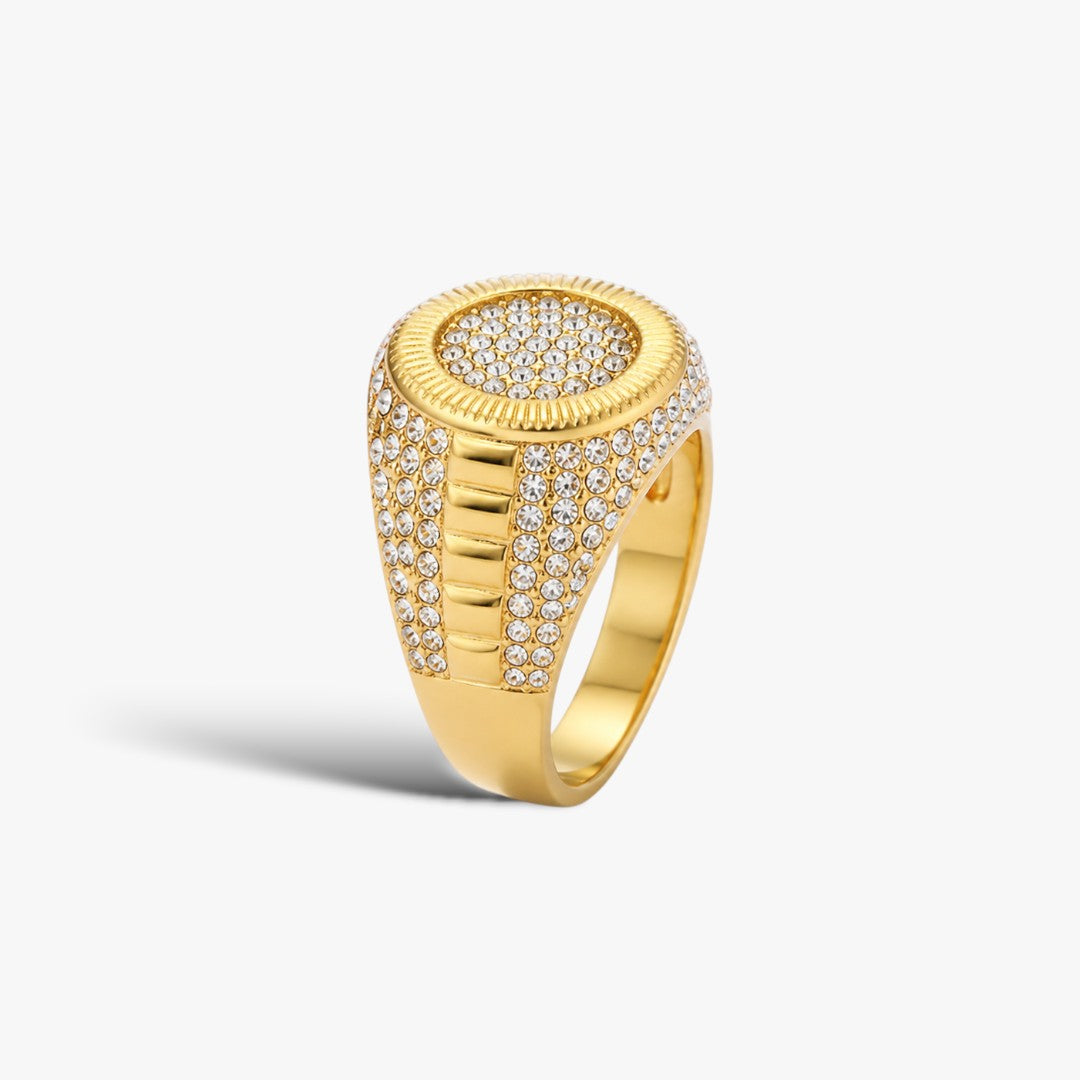Imperium | Bague Chevalière Zircon Homme