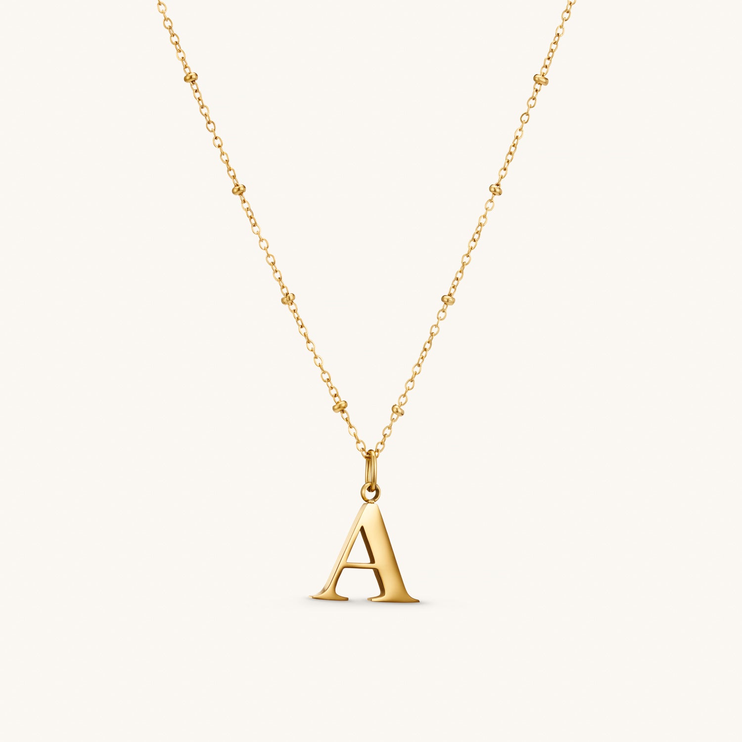 Collier pendentif initiale A en Or