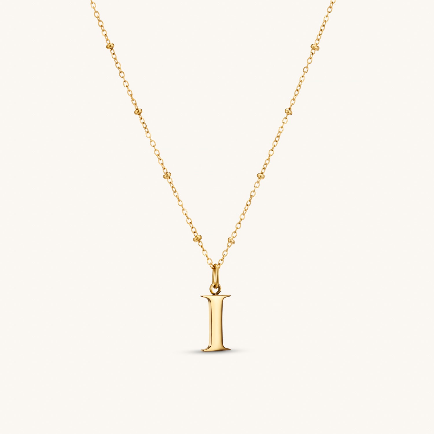 Collier pendentif initiale I en Or