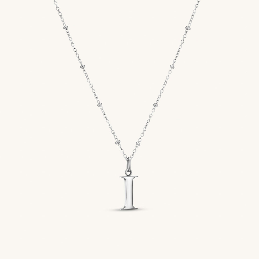 Collier pendentif initiale I en Argent