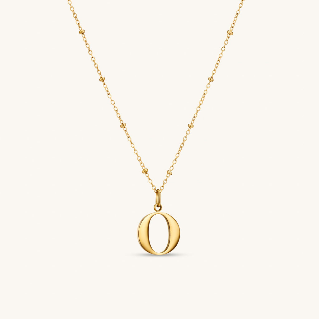 Collier pendentif initiale O en Or