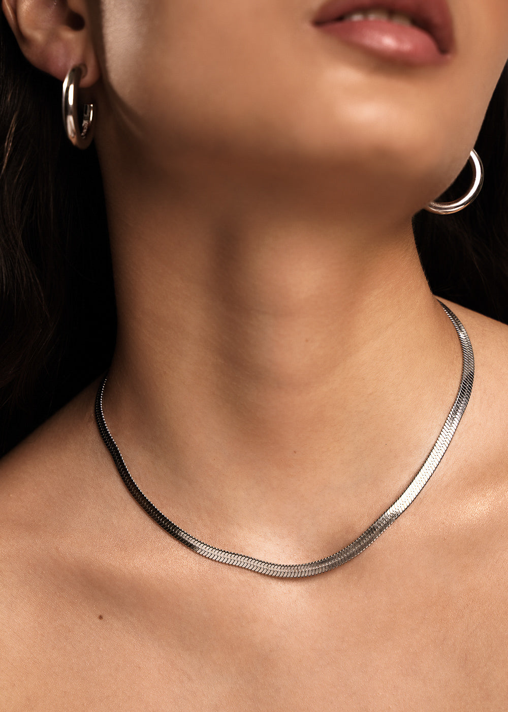 Parure Chaîne Épi Audacieuse en Argent Taille S/M