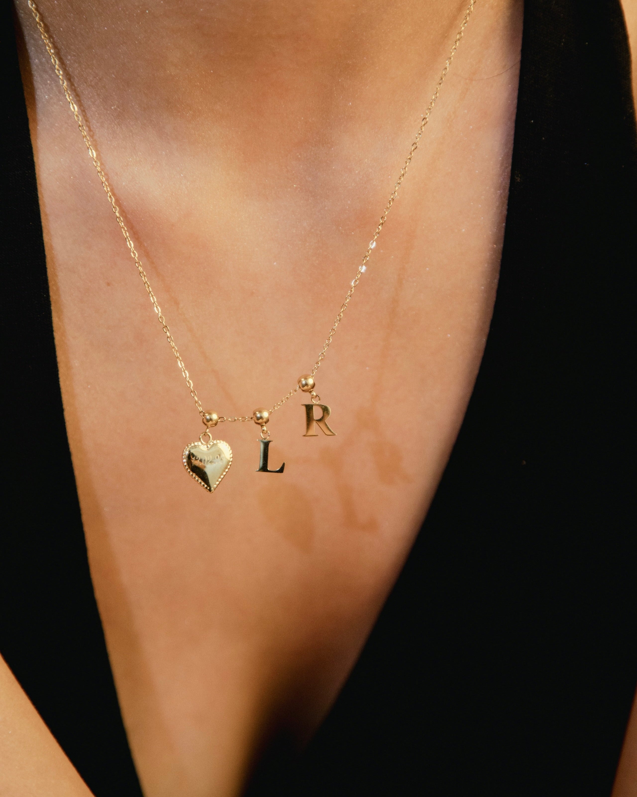 Pendentif Initiale L Classique en Or