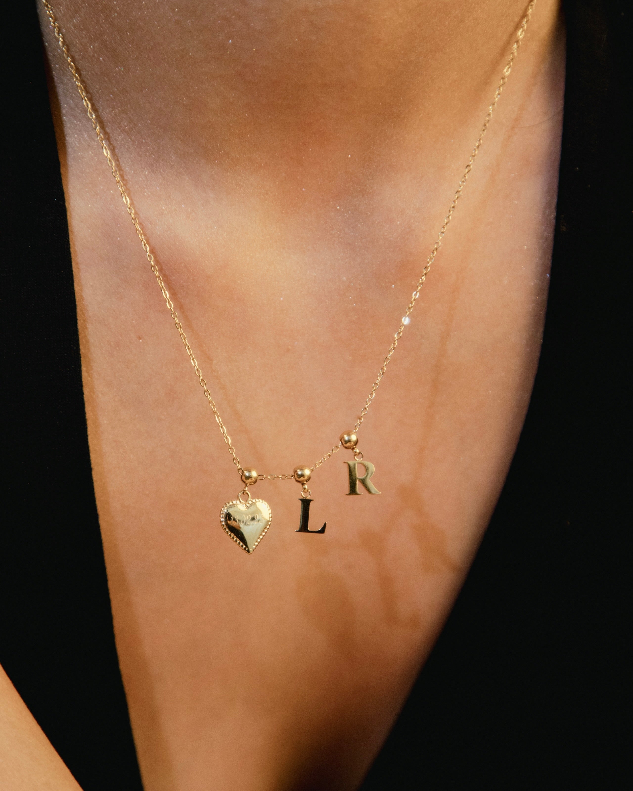 Pendentif Initiale L Classique en Or
