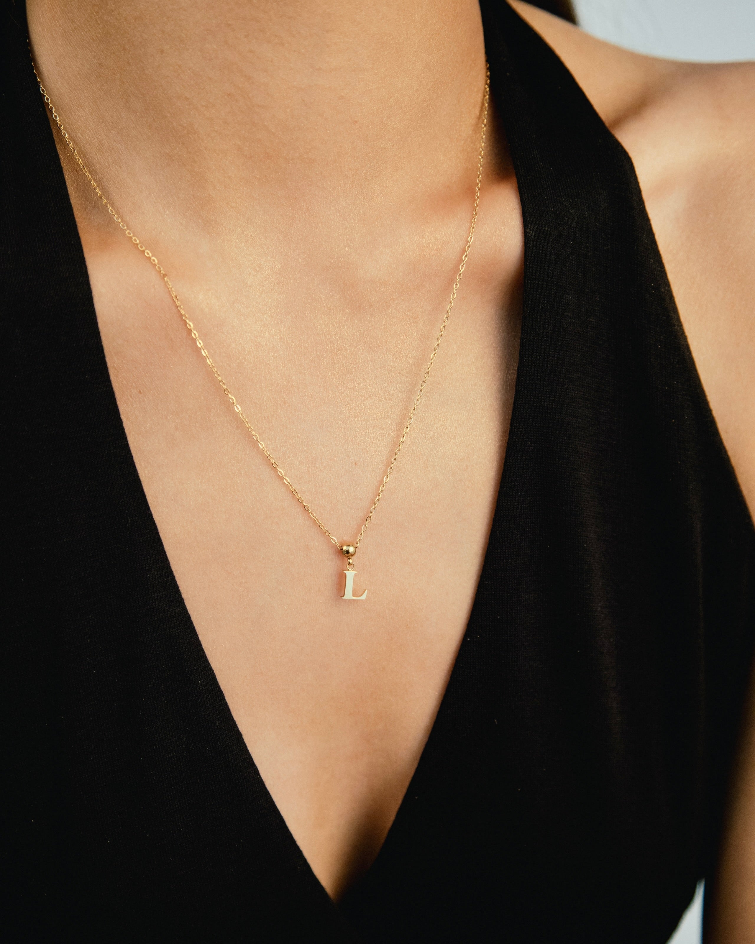 Pendentif Initiale L Classique en Or
