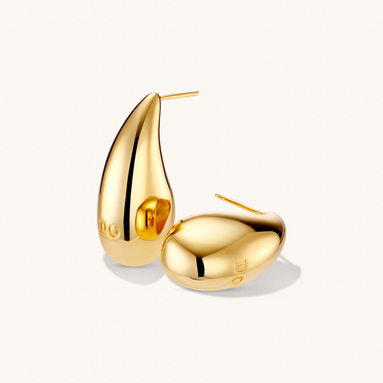 Boucles d’Oreilles Dome Grandes en Or