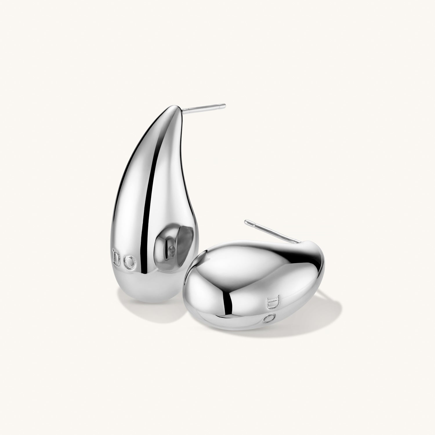 Boucles d’Oreilles Dome Grandes en Argent