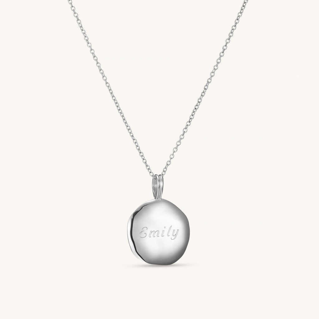 Collier Pendentif Cercle Maya en Argent