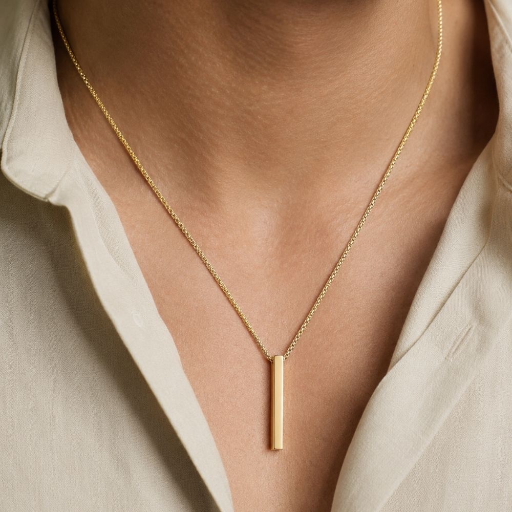 Line | Men's Bar Pendant Necklace