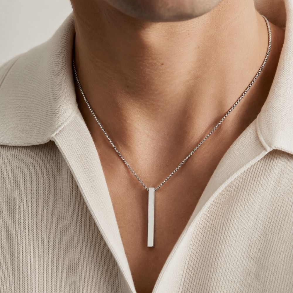 Line | Men's Bar Pendant Necklace