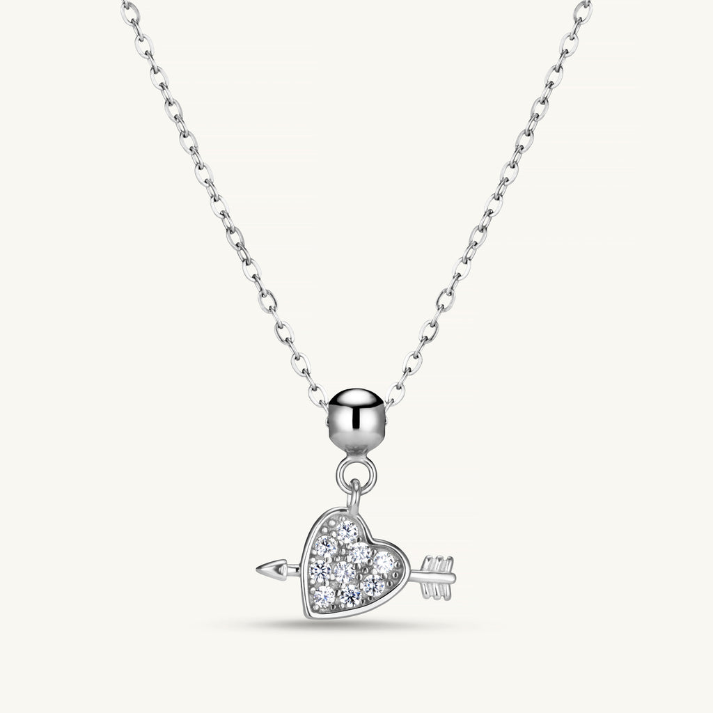 Pendentif Cœur & Flèche en Argent