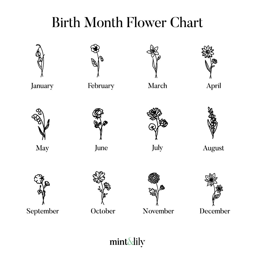 Engraved Bouquet Necklace