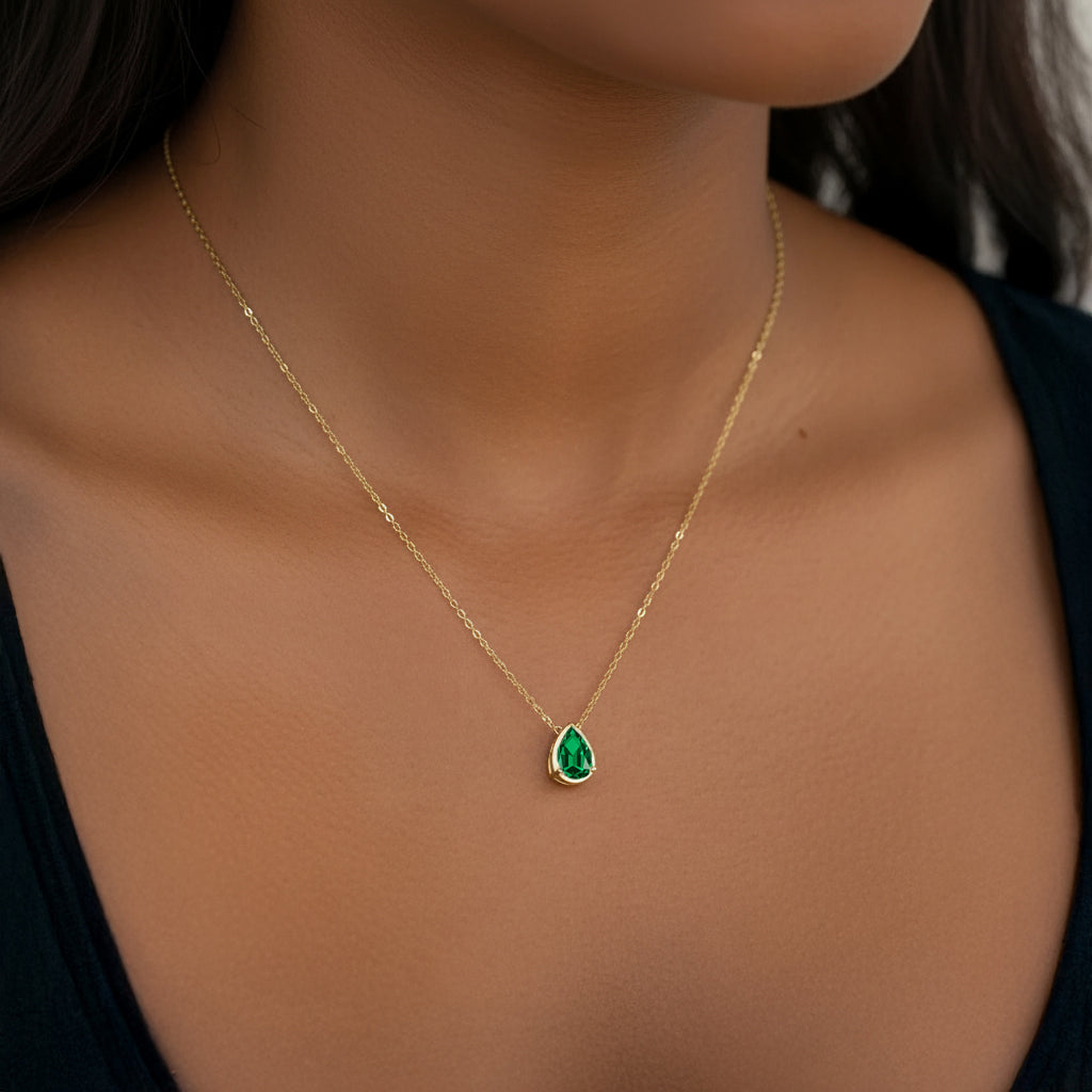 Collier Goutte Diamant en Or